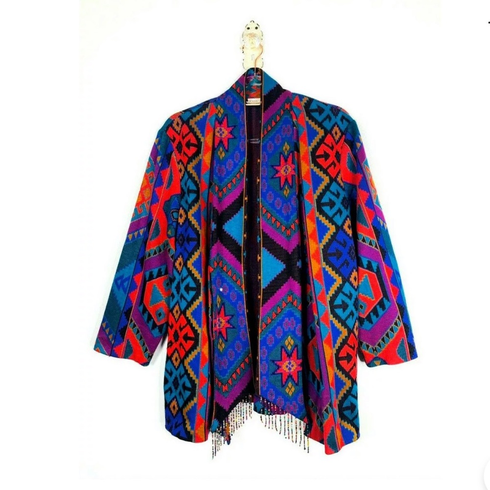 Vintage Lady Graff [36 Large] Western Cardigan